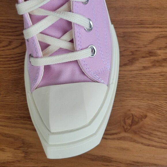❤️Converse Chuck 70 De Luxe Wedge Hi Sz 8.5 Womens Shoes Purple Sneakers A07584C - Picture 6 of 12